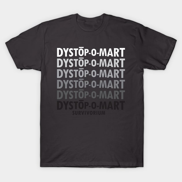 Dystopomart Survivorium Repeating Logo T-Shirt by DYSTOP-O-MART